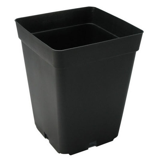 Maceta Cuadrada Negra - 5 Litros